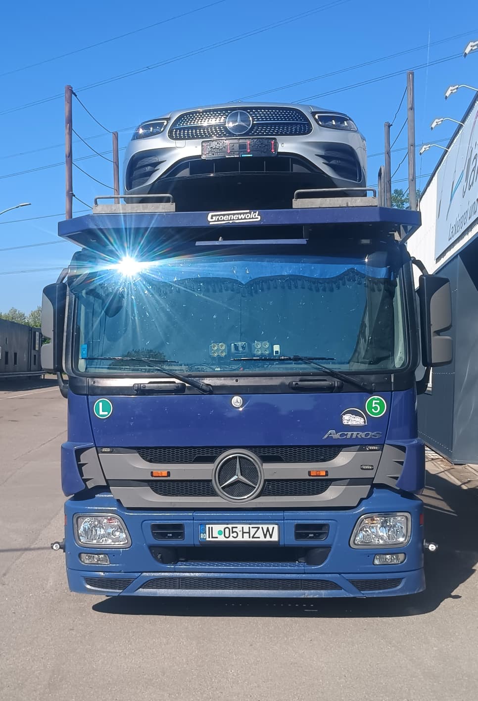 Camion transport auto Mercedes Actros